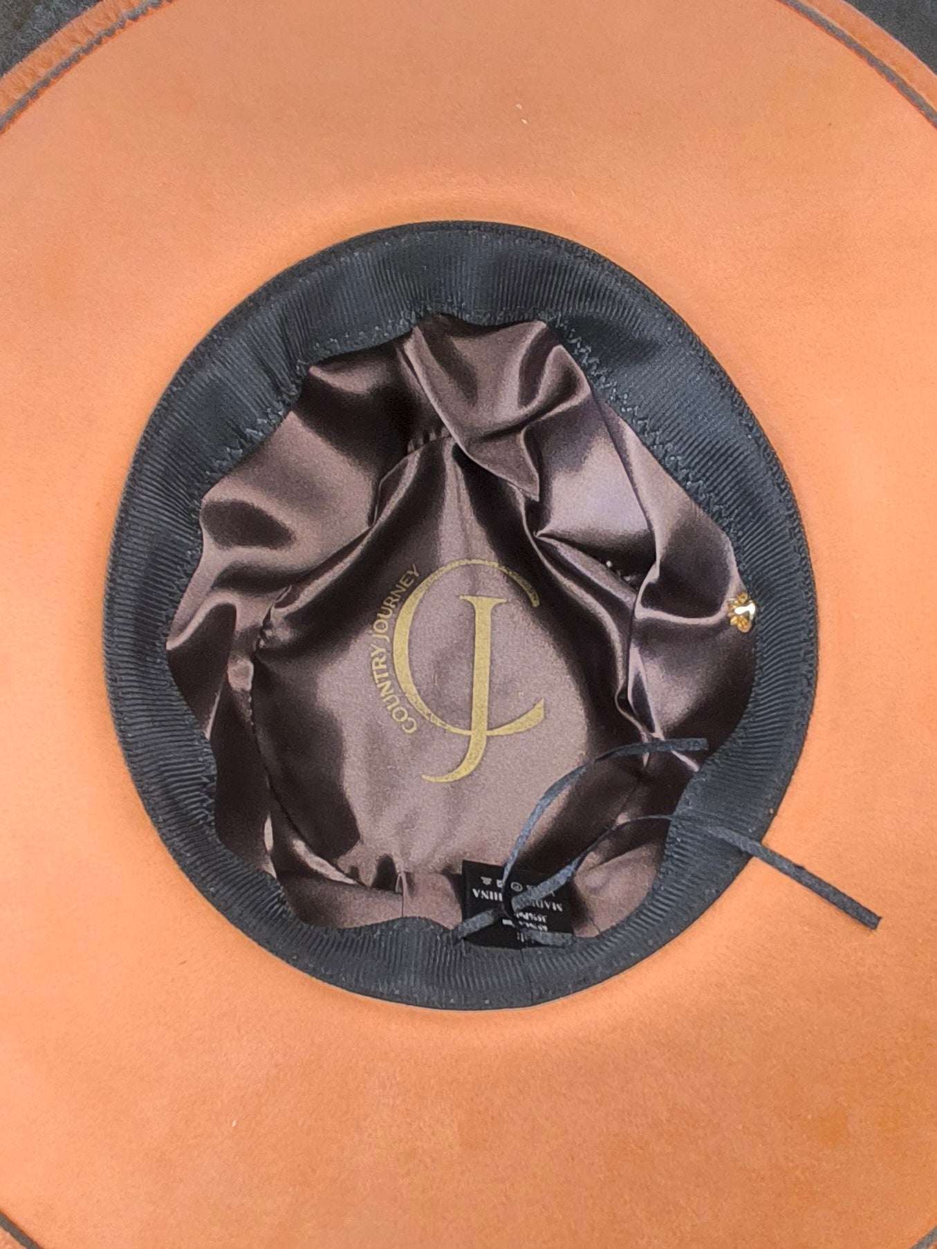 Fedora-Style Cowboy Hat WithHand Burned Horse Scene