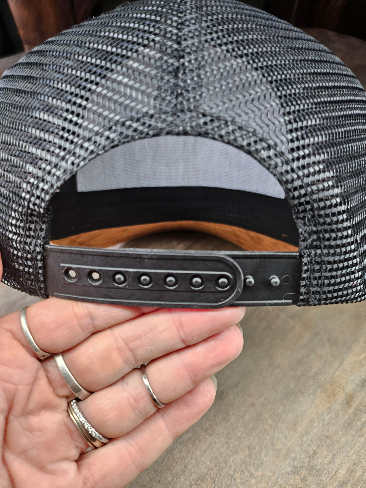 Custom Trucker Hat Hand Burned With Rhinestones