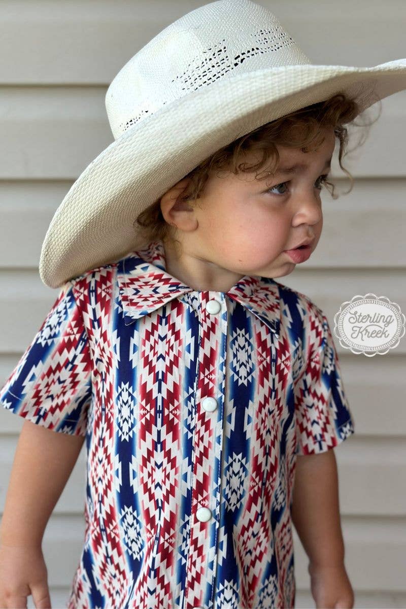Freedom Ring snap front boys Top