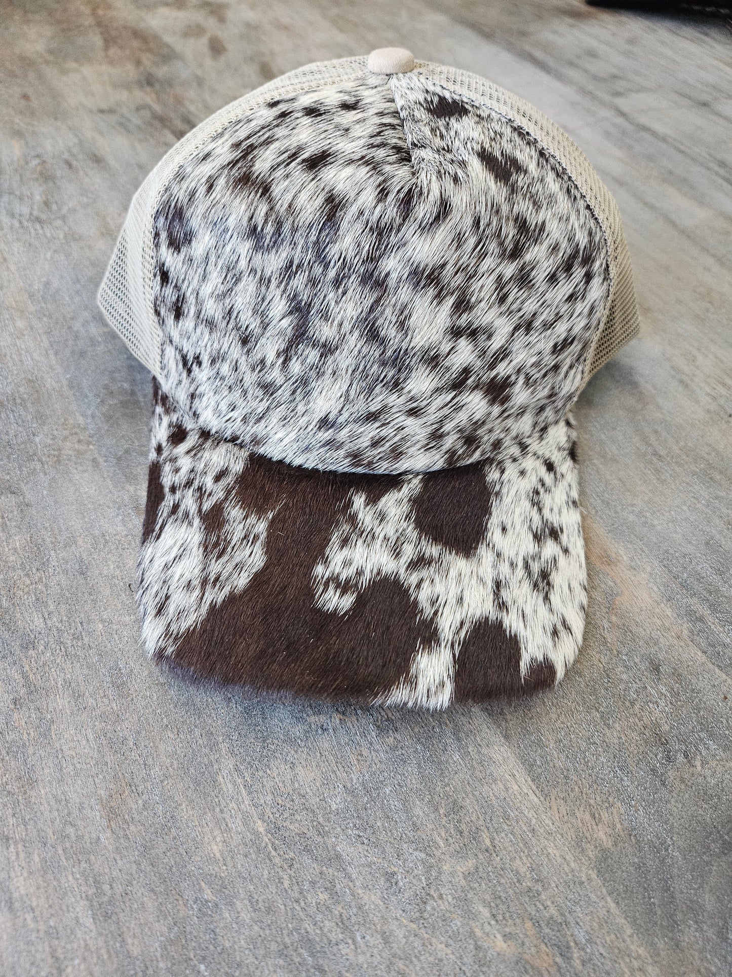 Genuine Cowhide trucker hat