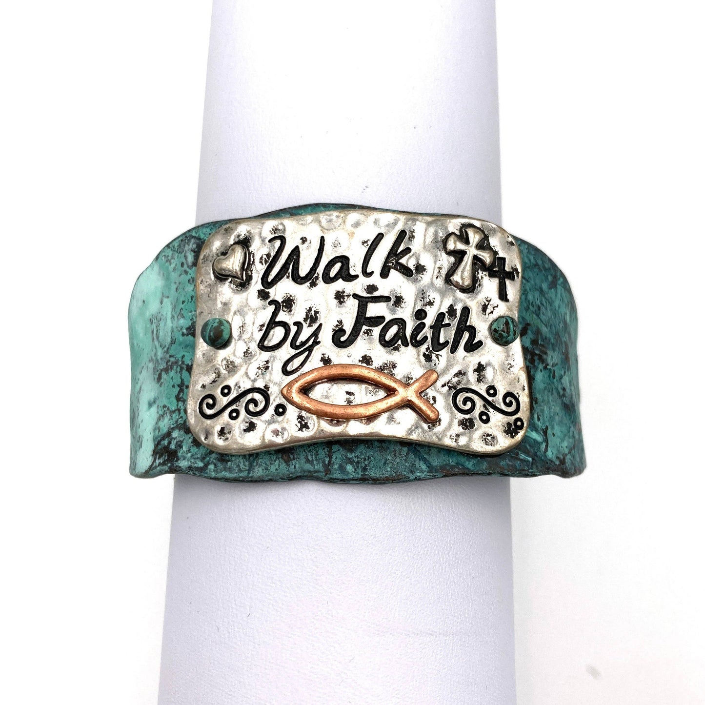 Walk by Faith Patina Bracelet Cuff