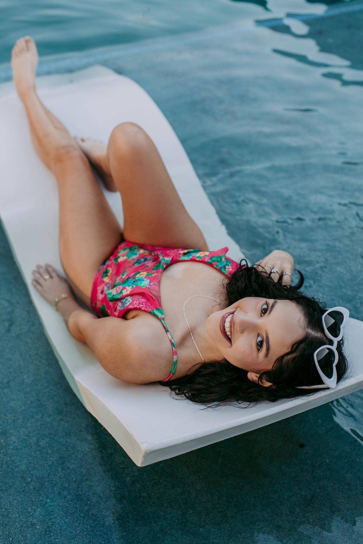 Pink Cactus Ruffled Swimsuit