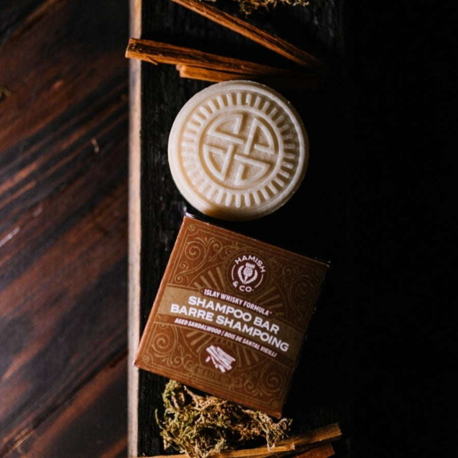 Viori Shampoo Bar for Men | Longsheng Rice Water + Scottish Islay Whisky Infuse Sandalwood Scent
