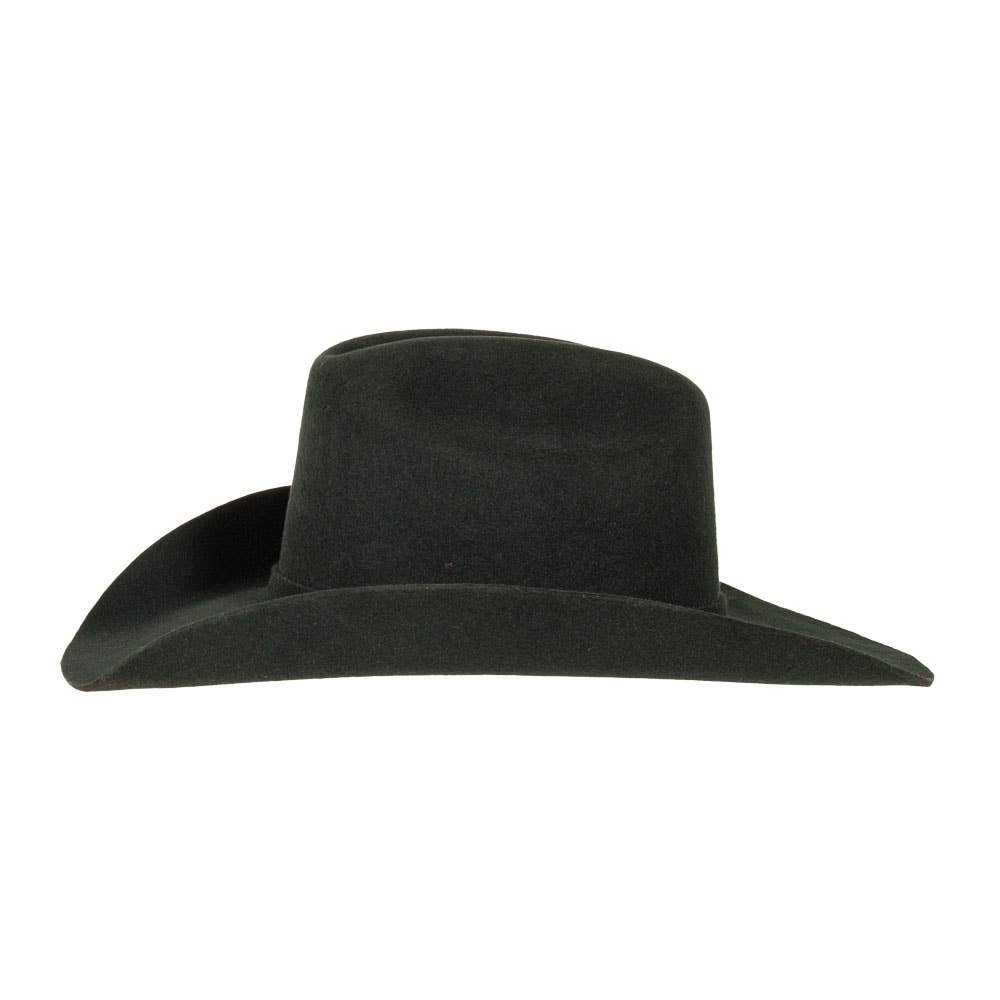 American Hat Makers - 100% Wool Felt Western Cowboy Hat - Style Cattleman