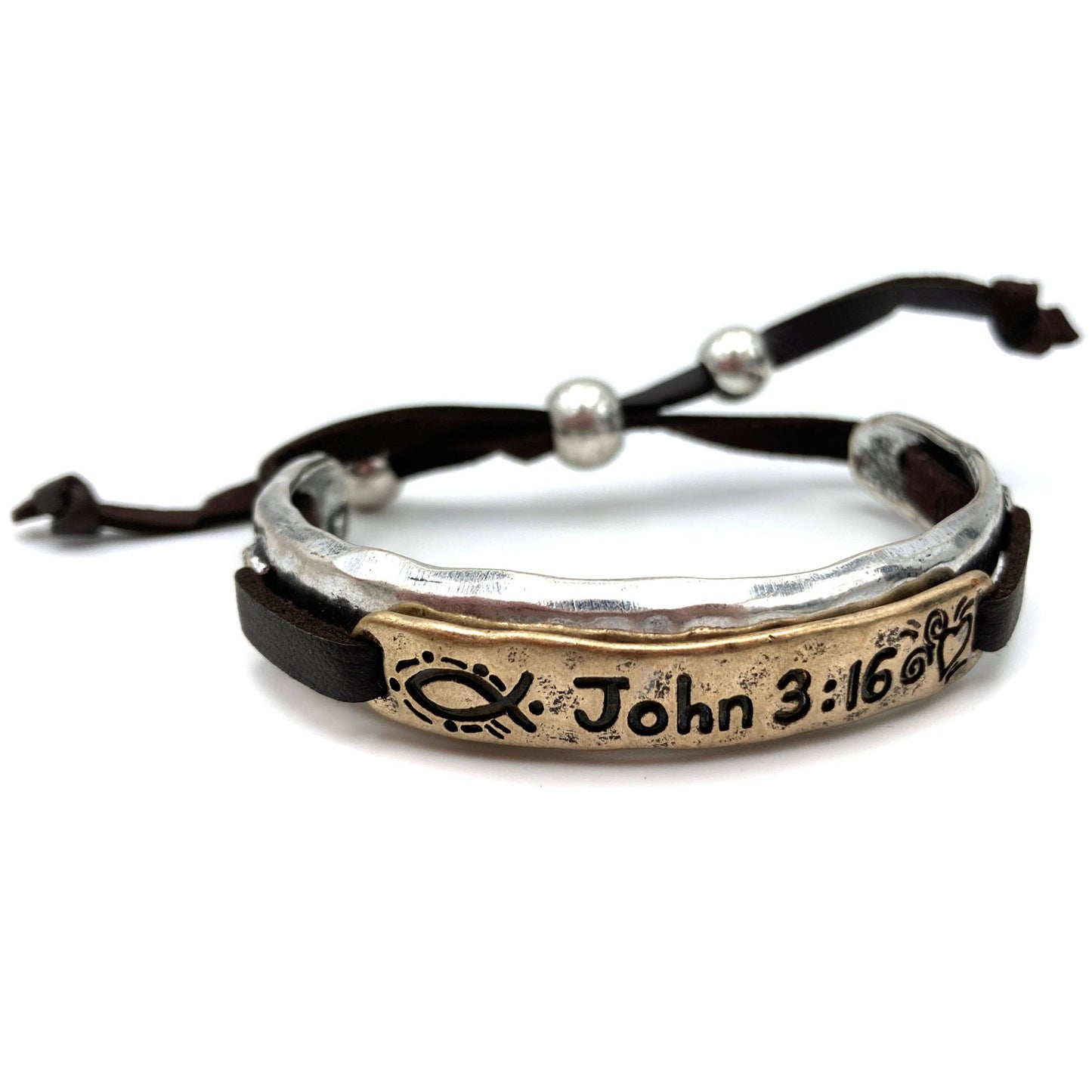 John 3:16 Prayer Western Bracelet Cuff