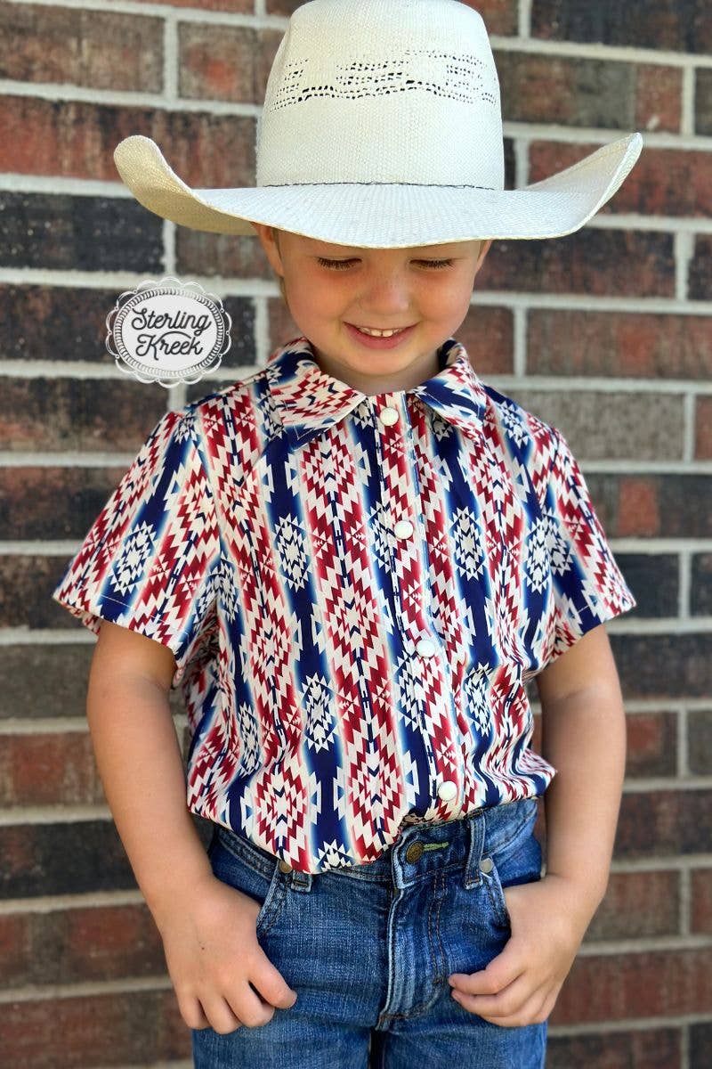 Freedom Ring snap front boys Top