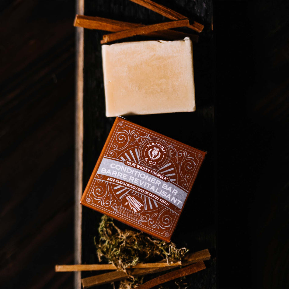 Viori Conditioner Bar for Men | Longsheng Rice Water + Scottish Islay Whisky Infused