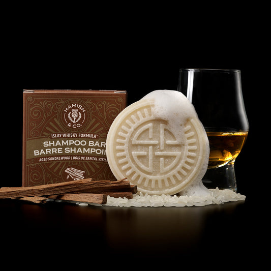 Viori Shampoo Bar for Men | Longsheng Rice Water + Scottish Islay Whisky Infuse Sandalwood Scent