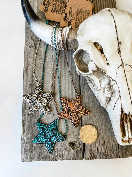 Western Star Pendant Necklace