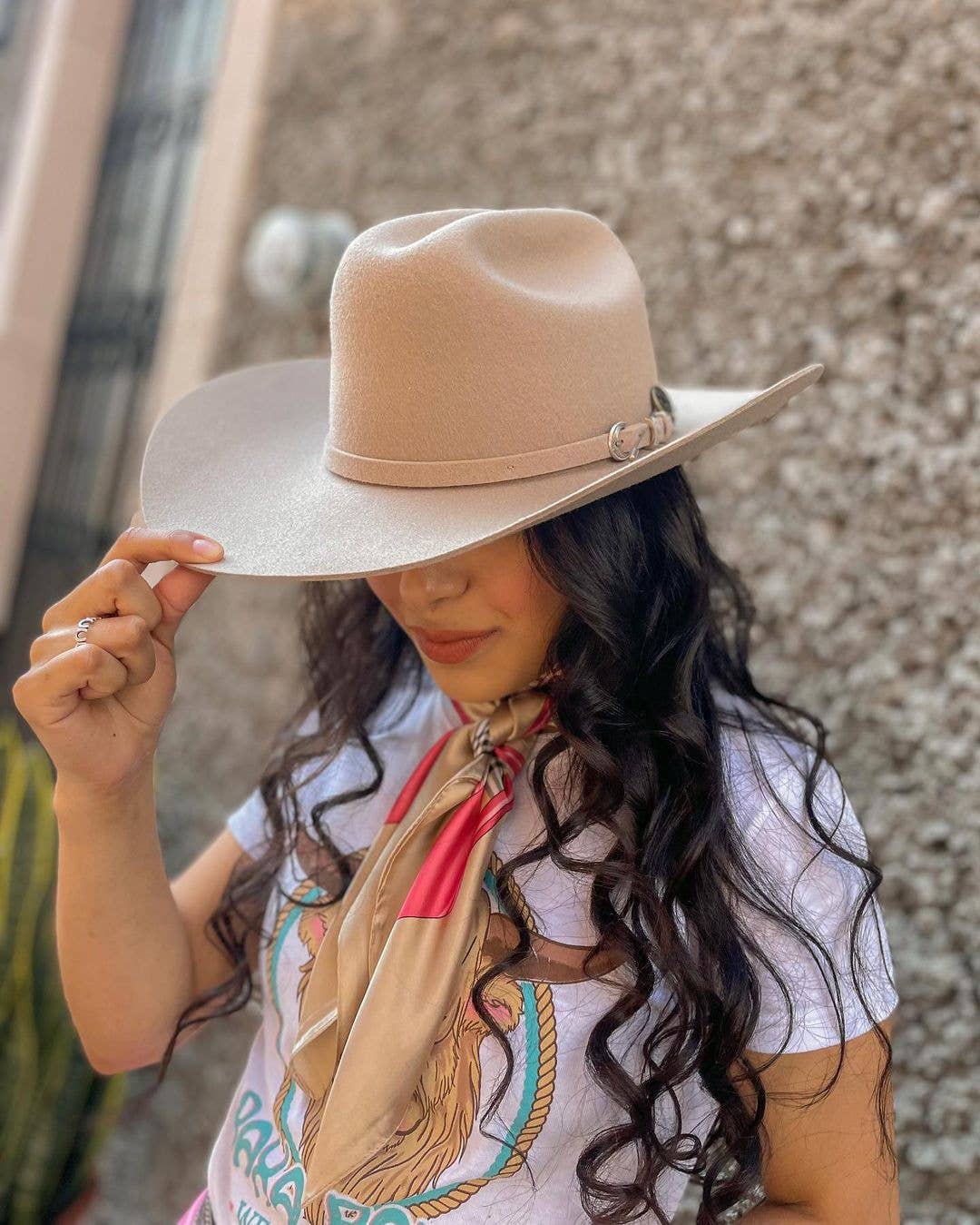 American Hat Makers - 100% Wool Felt Western Cowboy Hat - Style Cattleman