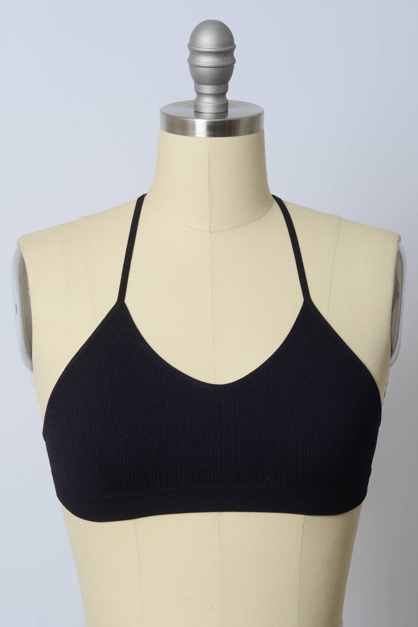 Black Tattoo Mesh Racerback Bralette