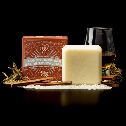Viori Conditioner Bar for Men | Longsheng Rice Water + Scottish Islay Whisky Infused