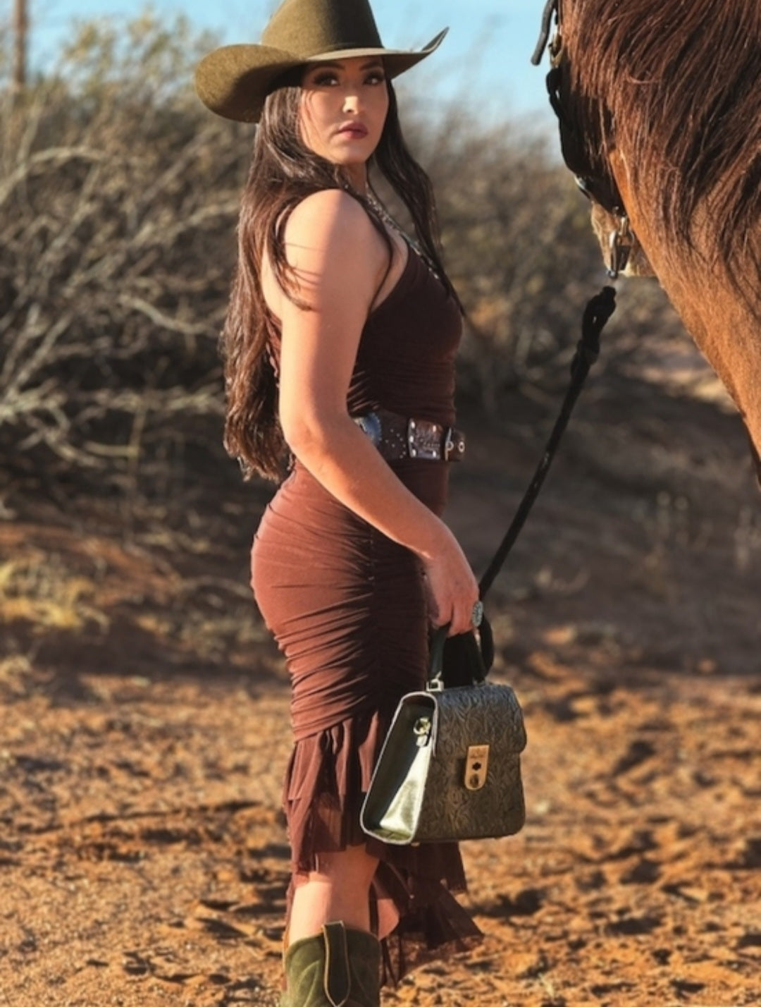 Black Dress With One Shoulder, Wrapped Rouching