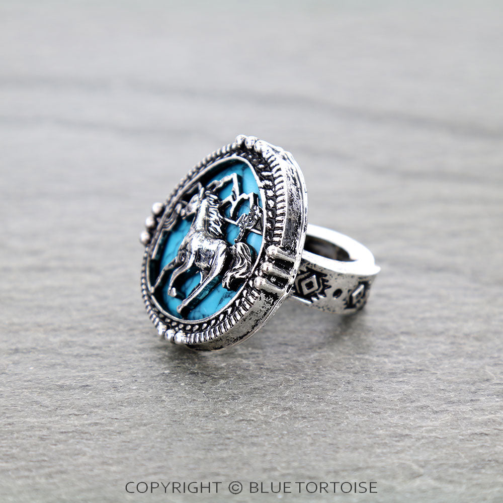 Western horse stretch ring.