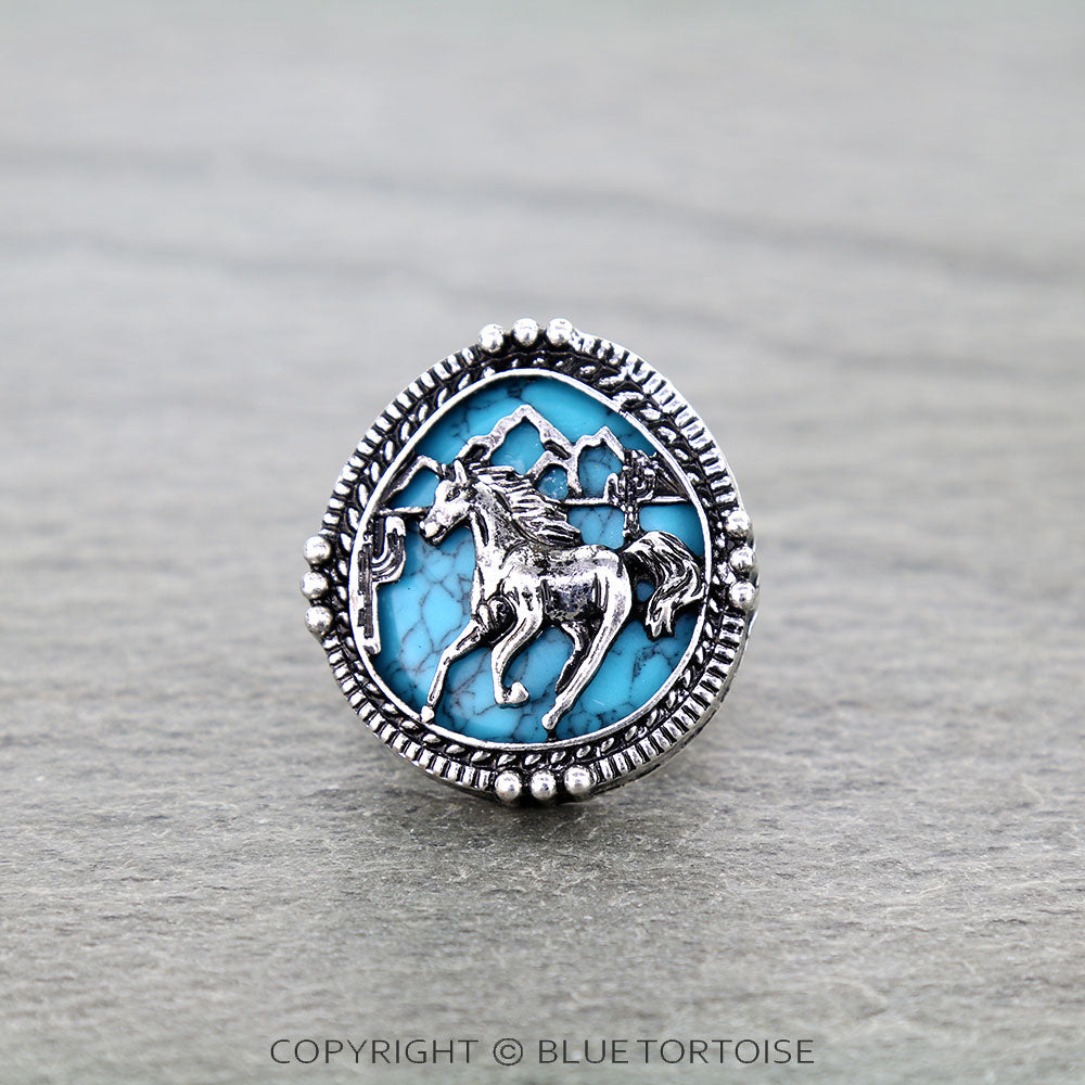 Western horse stretch ring.