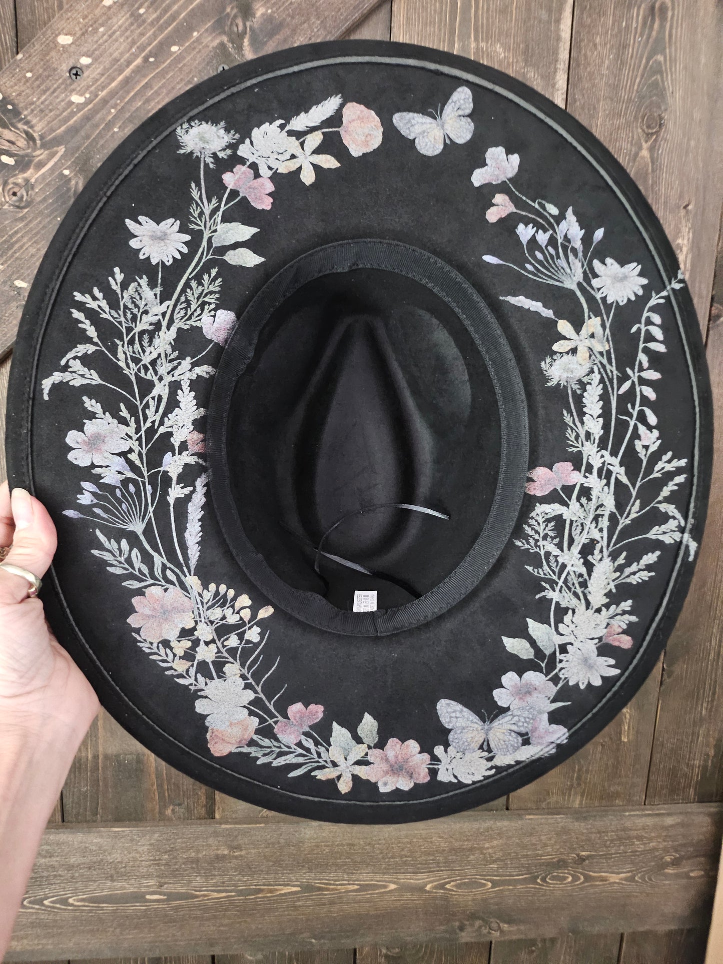 Floral Print Fedora Hat