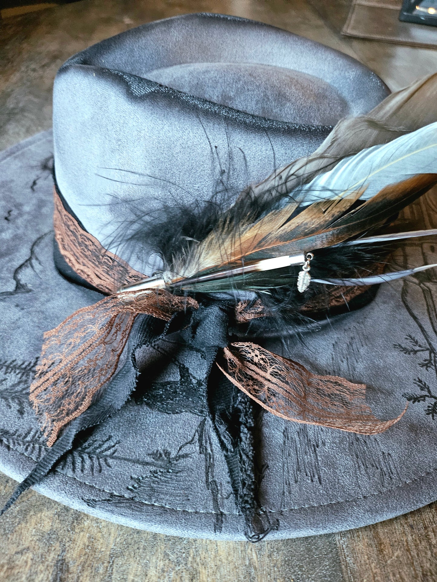 Fedora-Style Cowboy Hat Hand Burned Inspired By Lainey Wilson
