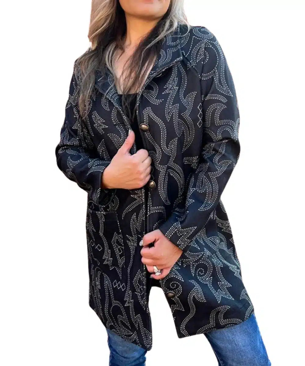 Midnight Rider boot stitch coat Jacket
