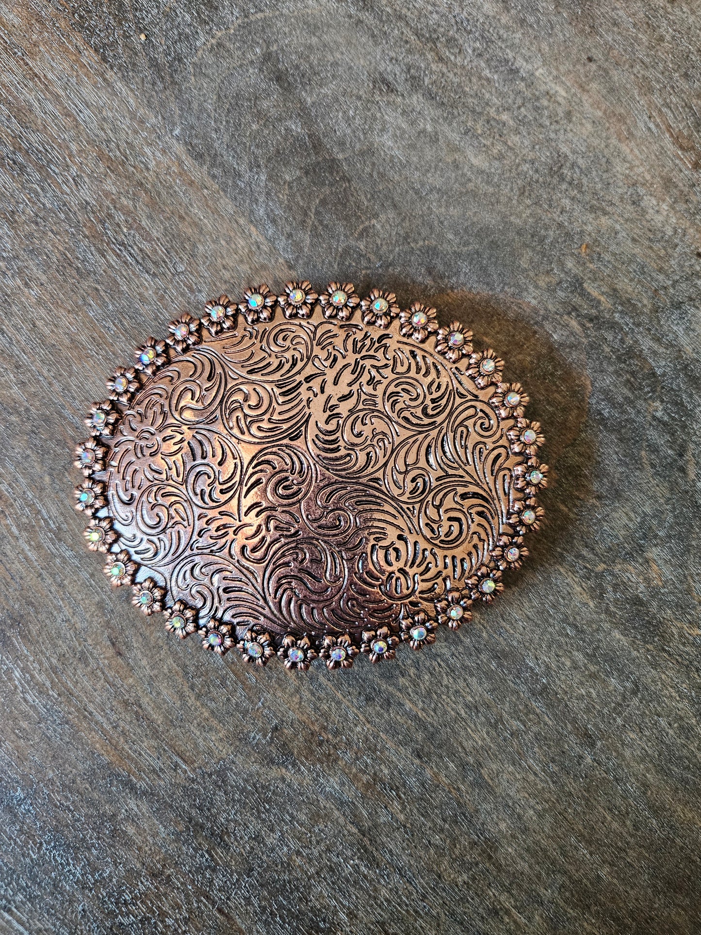 Western Flower Filigree Belt Buckle
