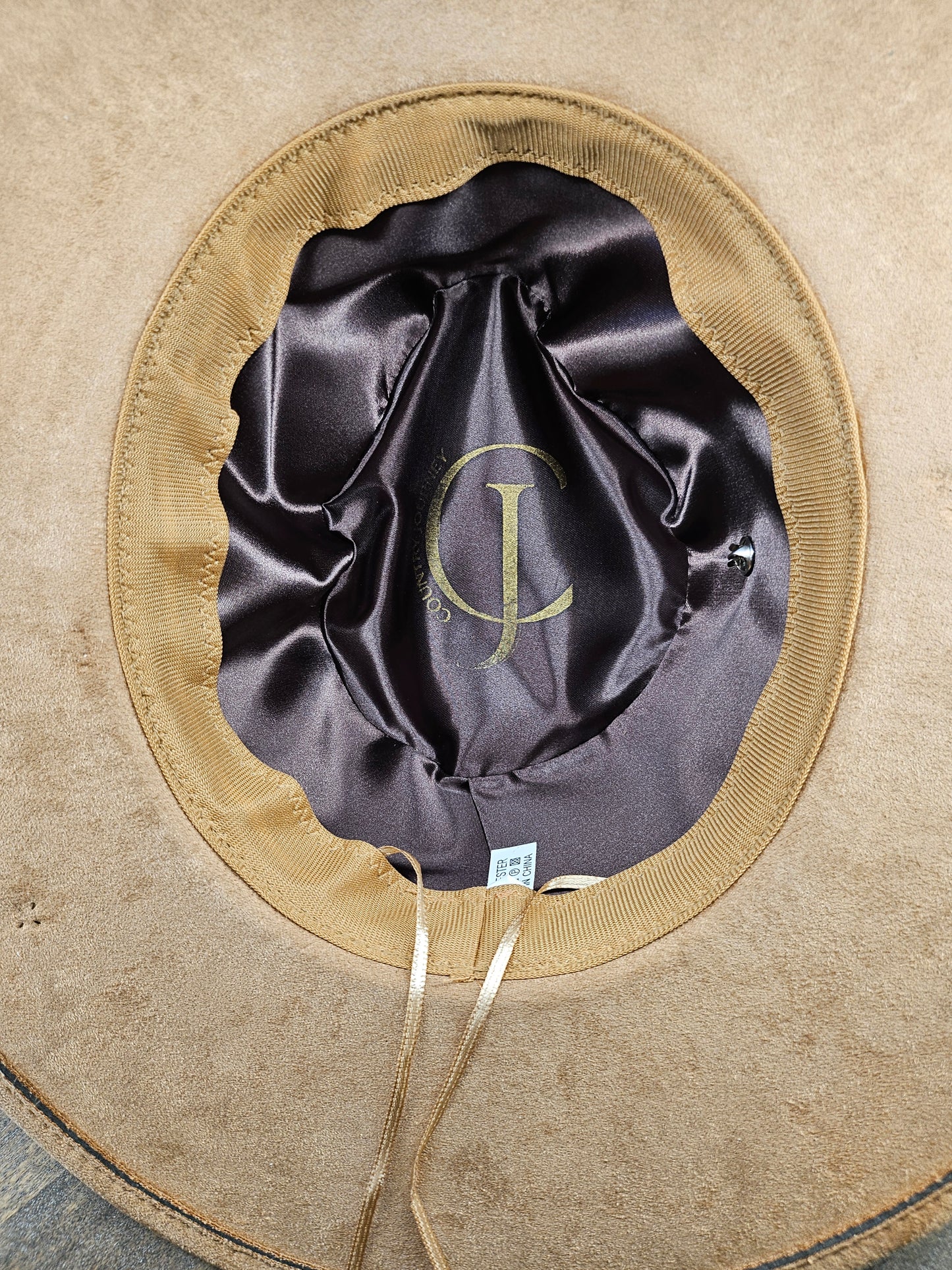 Fedora-Style Cowboy Hat Hand Burned With Guns And Roses