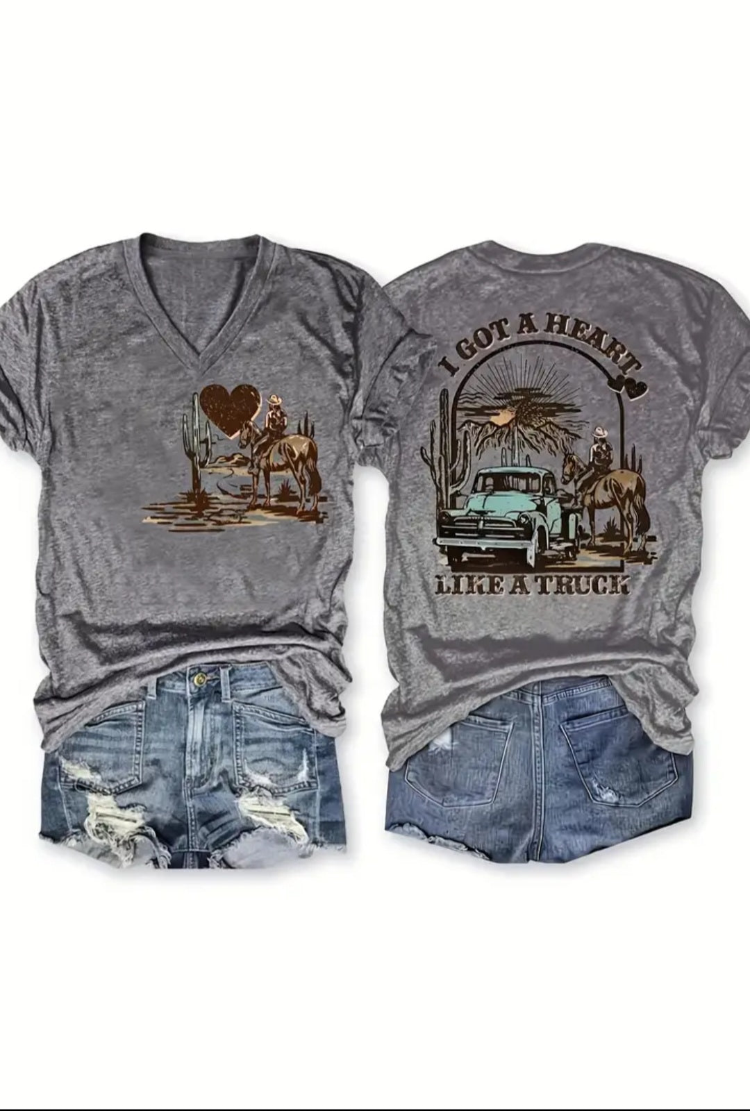 "Got a heart like a truck." T shirt