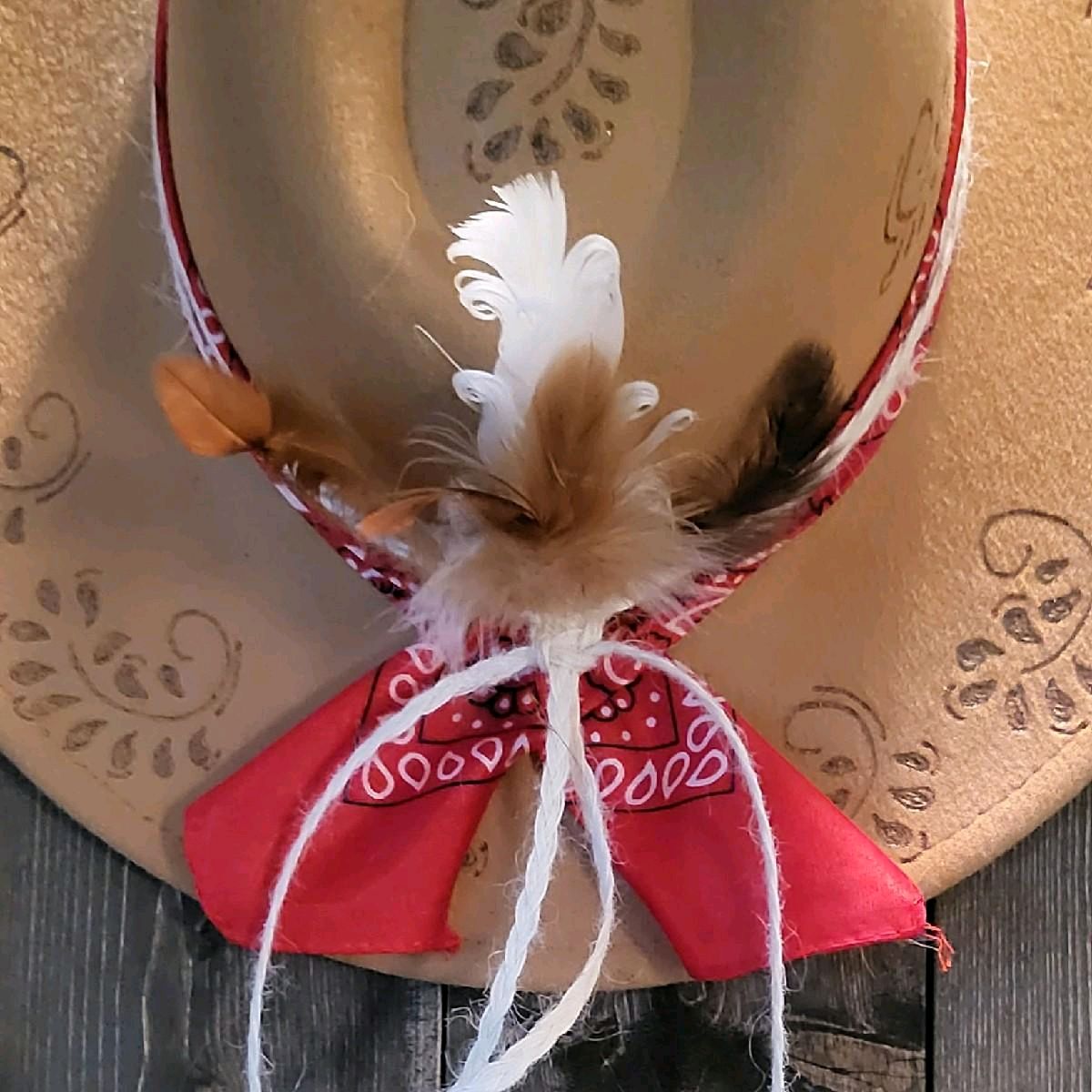 Fedora-Style Cowboy Hat Hand Burned